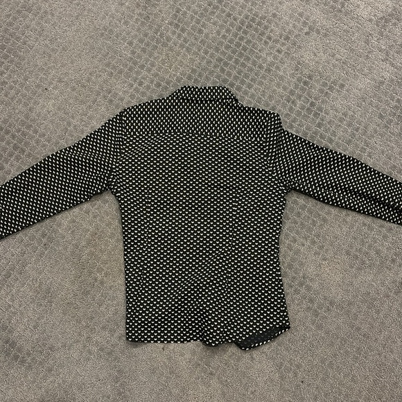 apt 9 black printed button up - Picture 3 of 3